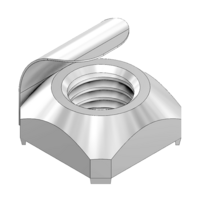 M8S-PF-ESD MODULAR SOLUTIONS ELECTRO STACTIC DISCHARGE FASTENER<BR>M8 SQUARE NUT W/POSITION FIX